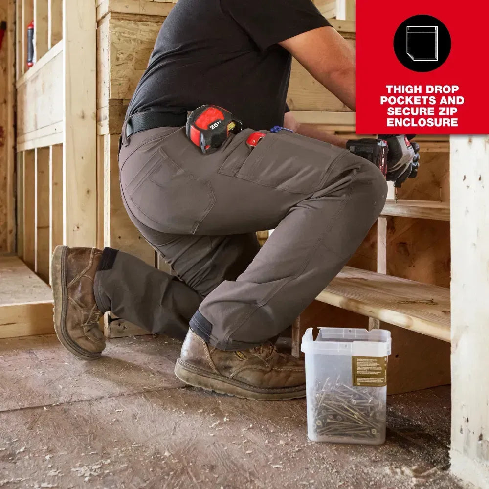 New Men's 8-PACK FREEFLEX Tech Work Pants with 7 Pockets