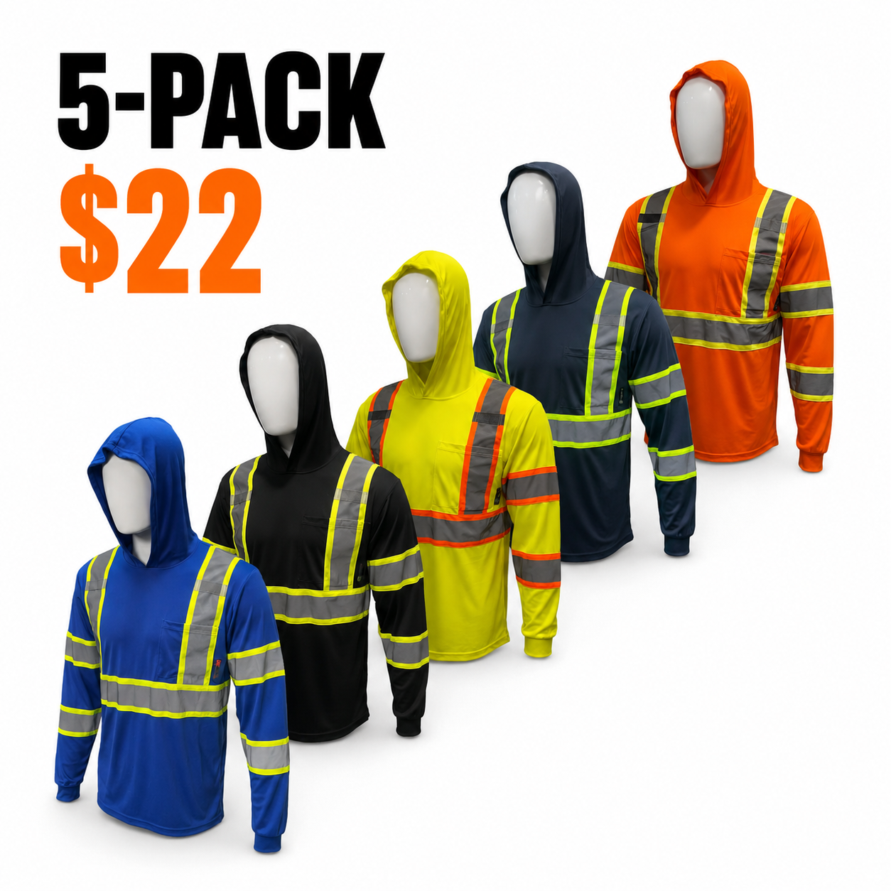 SHIRT ST908 High Visibility Hoodie Long Sleeve Safety Shirt