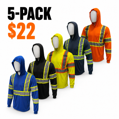 SHIRT ST908 High Visibility Hoodie Long Sleeve Safety Shirt