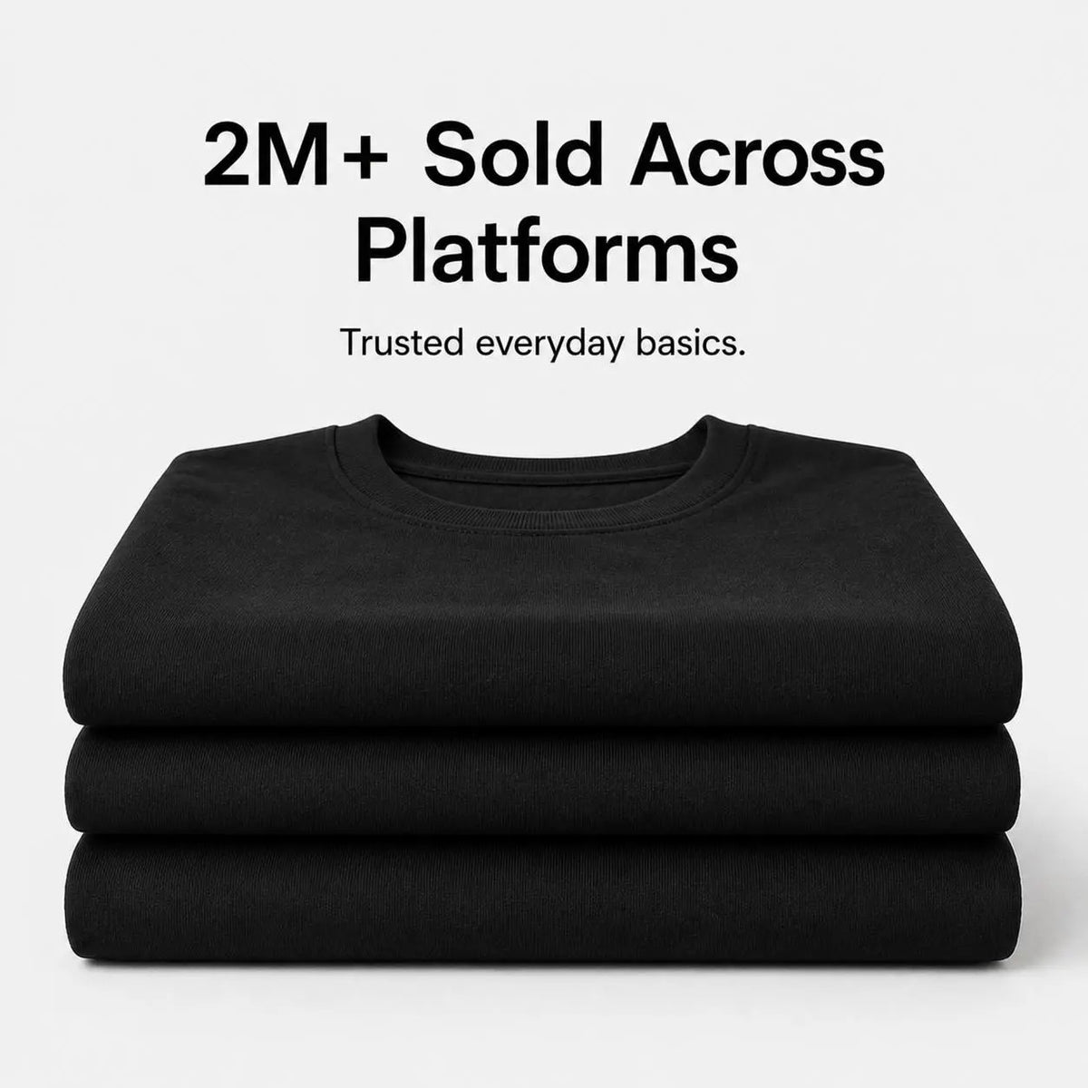 Men's Black Crew Neck T-Shirt