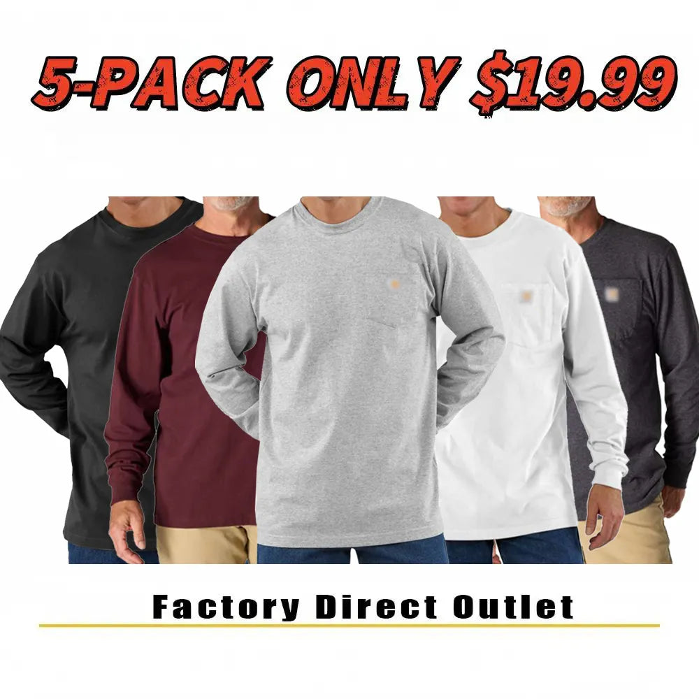 🔥Last Day Promotion! CHT Men's K87&K126 Workwear Loose Fit Heavyweight Short-Sleeve Pocket T-Shirt (Also Available in Big & Tall)