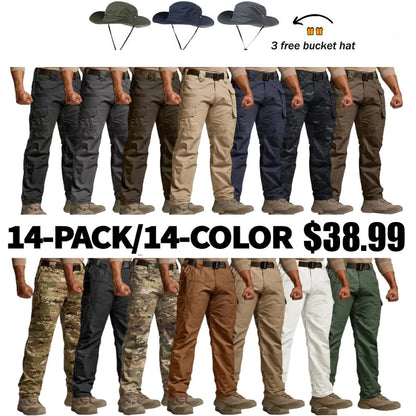 🔥[8-PACK/8-COLOR]Men's Tactical Work Pants 9 Pockets Ripstop