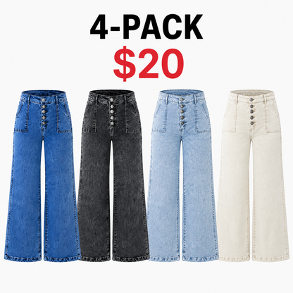Wide Leg Jeans for Women – High Waisted Denim Pants