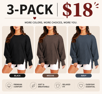 Women's Plus Size Casual Cozy Sweatshirt