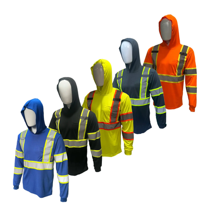 SHIRT ST908 High Visibility Hoodie Long Sleeve Safety Shirt