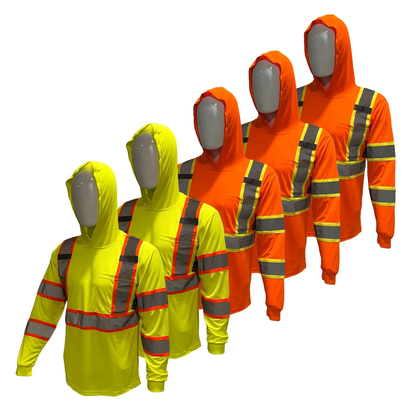 SHIRT ST908 High Visibility Hoodie Long Sleeve Safety Shirt
