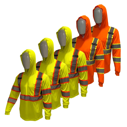 SHIRT ST908 High Visibility Hoodie Long Sleeve Safety Shirt