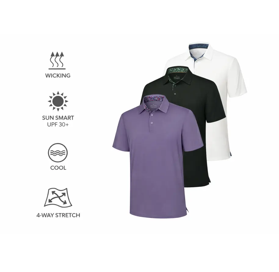 Men's Casual Short Sleeve Polo Shirts