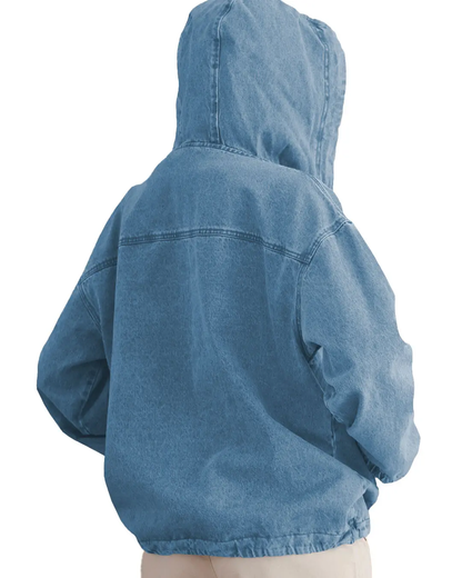 Women’s Denim Hoodie Jacket