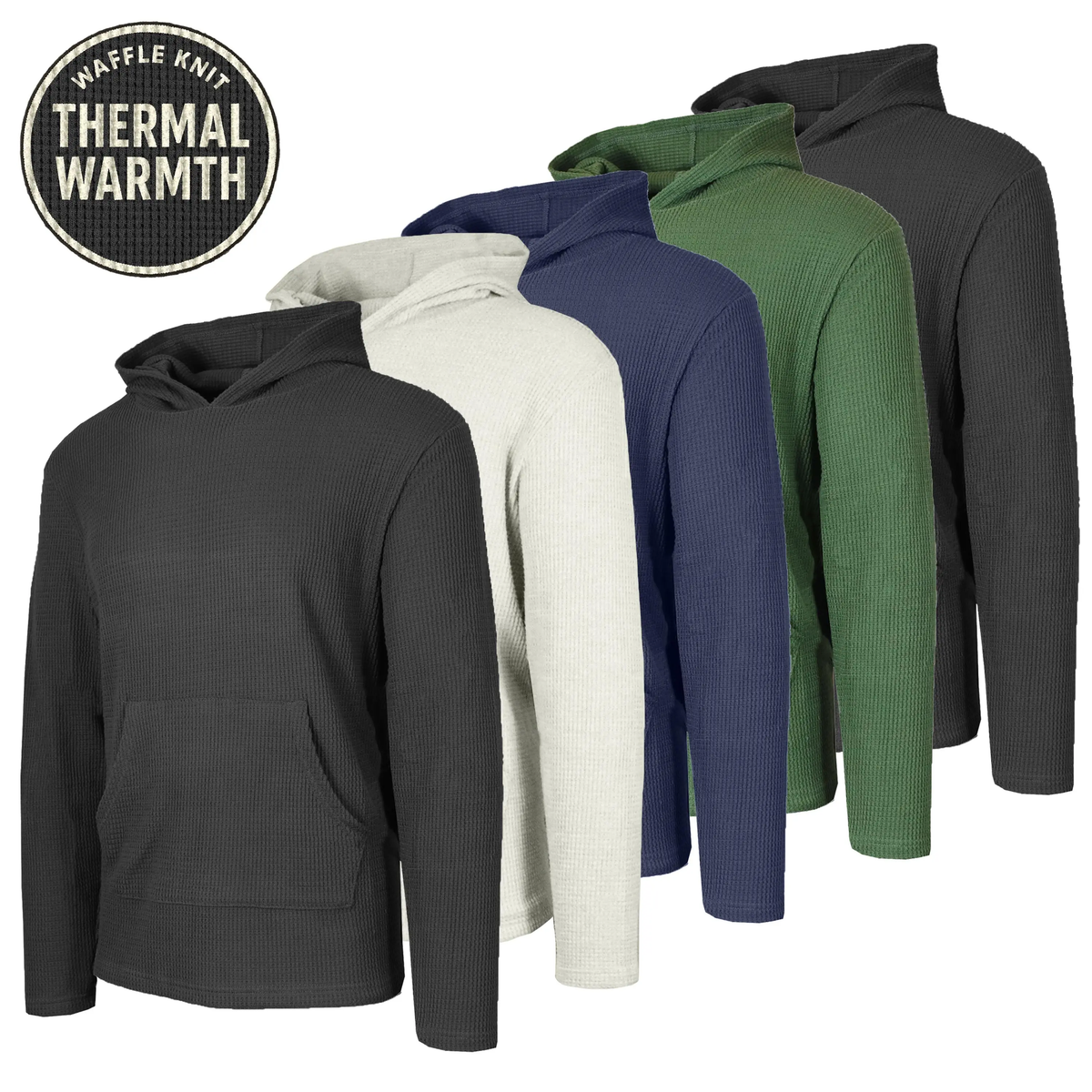 New Arrival! Multi Waffle Knit Hoodie for Men