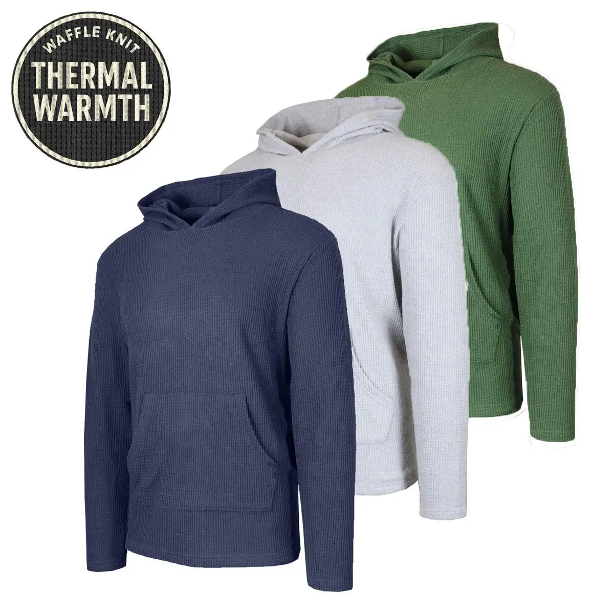 New Arrival! Multi Waffle Knit Hoodie for Men