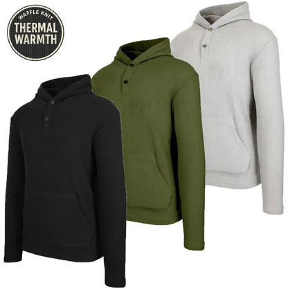 New Arrival! Multi Waffle Knit Hoodie for Men