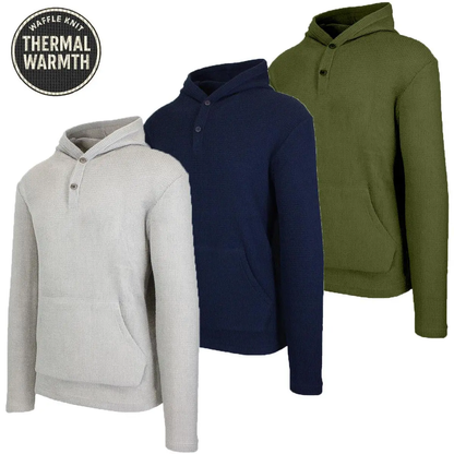 New Arrival! Multi Waffle Knit Hoodie for Men