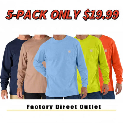 🔥Last Day Promotion! CHT Men's K87&K126 Workwear Loose Fit Heavyweight Short-Sleeve Pocket T-Shirt (Also Available in Big & Tall)