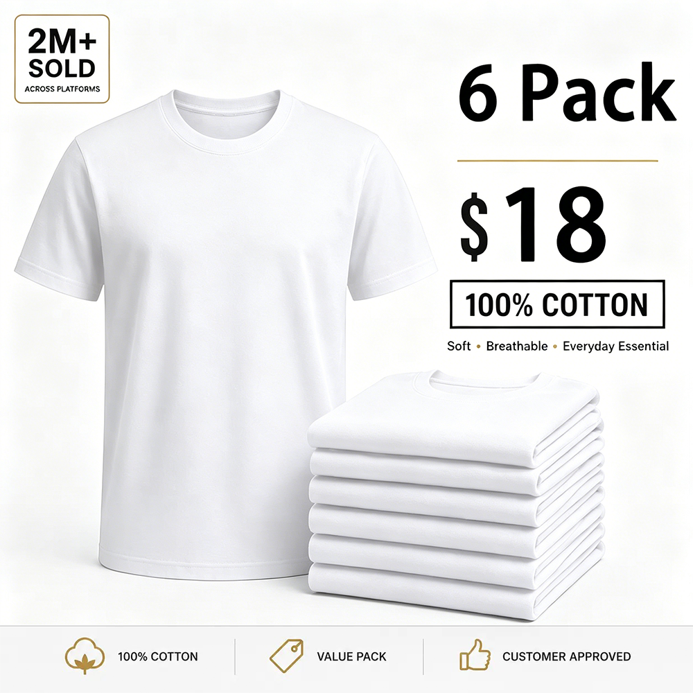 Men's Black Crew Neck T-Shirt