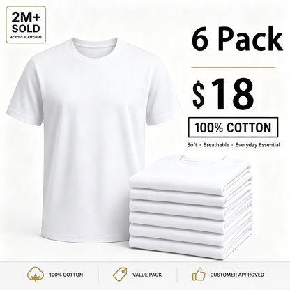 Men's Black Crew Neck T-Shirt