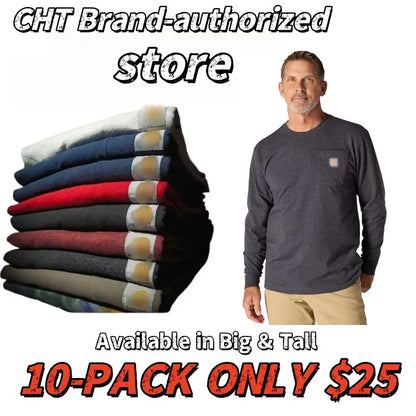 🔥Last Day Promotion! CHT Men's K87&K126 Workwear Loose Fit Heavyweight Short-Sleeve Pocket T-Shirt (Also Available in Big & Tall)