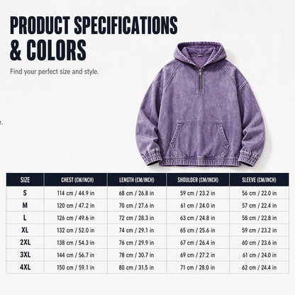 ✨Men's Casual Half-Zip Denim Jacket